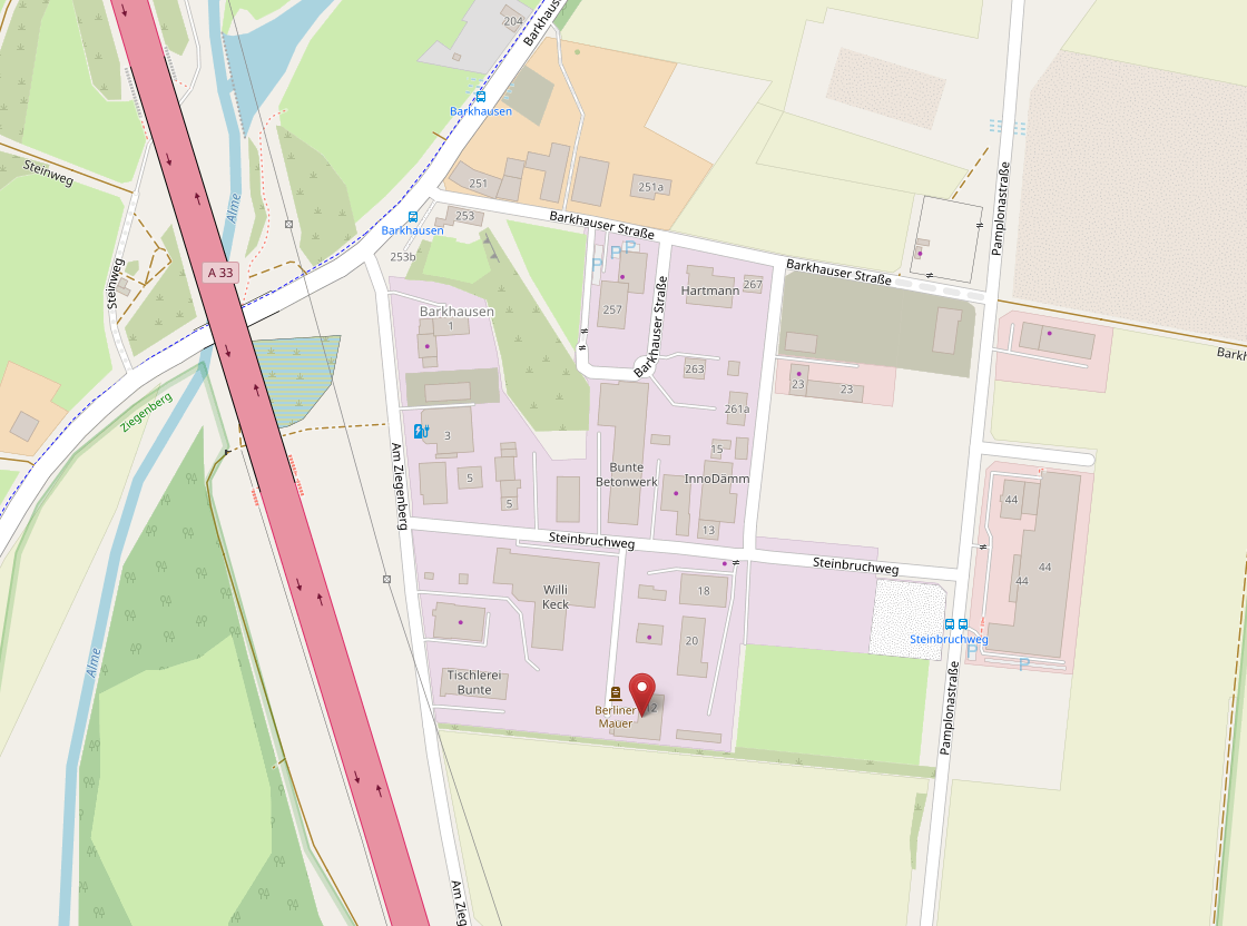 Kartenansicht. Copyright OpenStreetMap